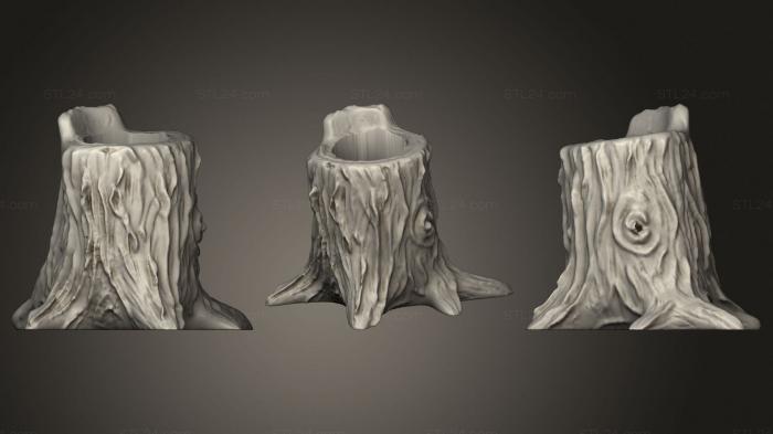 Vases (Treestump, VZ_1197) 3D models for cnc